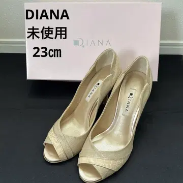 DIANA 베이지 오픈토 하이힐 새상품급 23