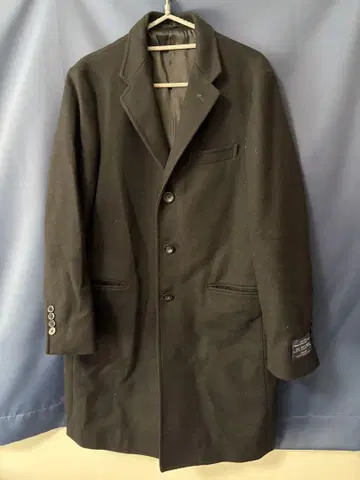 UNITED ARROWS 블랙 체스터 코트
