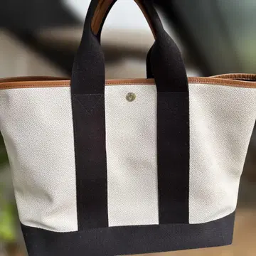 탑카피 스코치 그레인 인조 가죽 A4 토트백