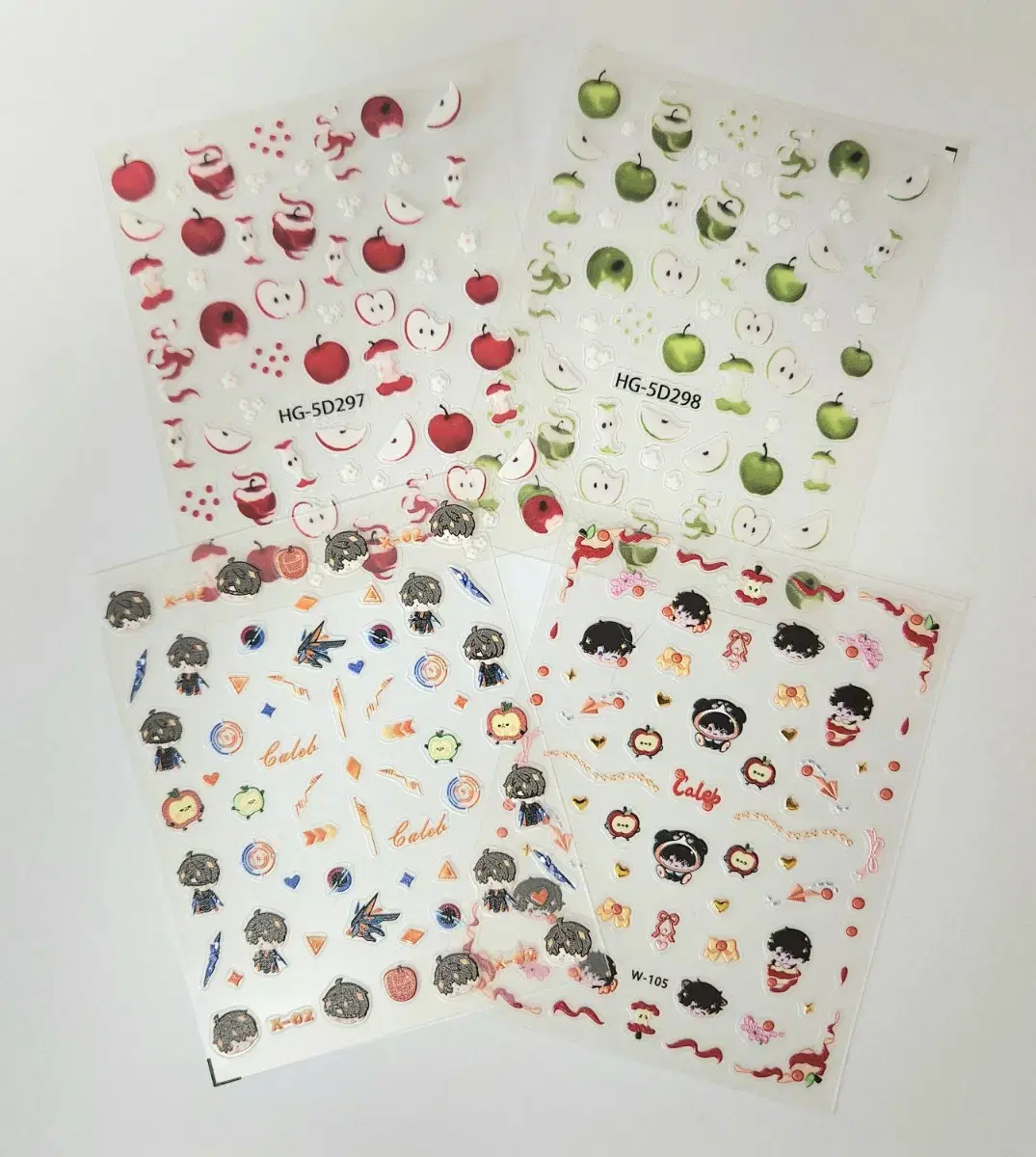 Love and Deepspace Hauzu Deco Nail Art Sticker, 4 Pieces