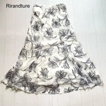 Rirandture 얇은 명주 자수 머메이드 스커트 2