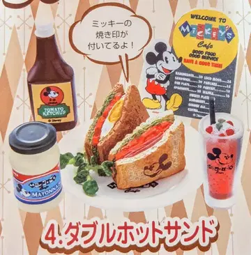 리멘트 디즈니 미키마우스 50's cafe 4. 더블 핫 샌드