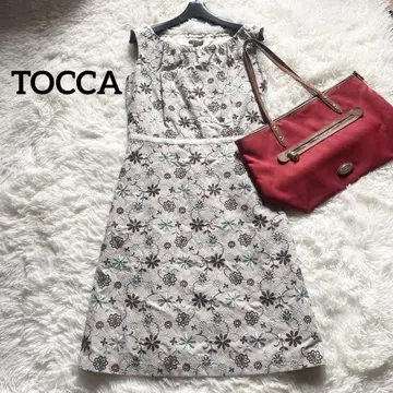 TOCCA 토카 슬리브리스 원피스 자수 꽃무늬 보타니컬 L 사이즈
