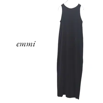emmi Plax 파일 코쿤 원피스 블랙 에미