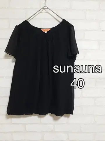 M392 sunauna 반팔 블라우스 쉬폰 레이온 소재 비침