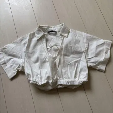 자라 크롭 셔츠 착용 사진 있음