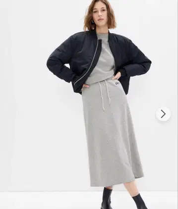 GAP 그레이 롱 스커트 XS 택 포함 새상품