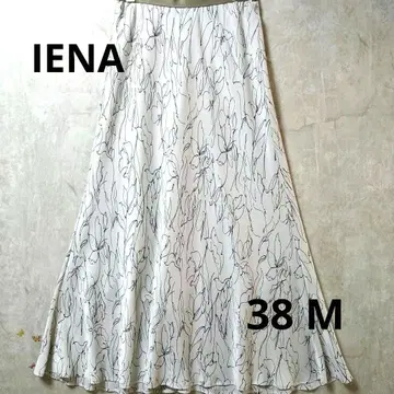 IENA 플라워 프린트 플레어 롱 스커트 M