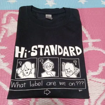 Hi-STANDARD T L 사이즈 블랙 하이 스탠다드
