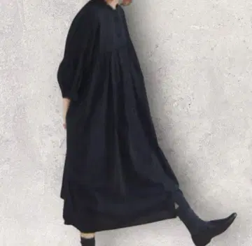 완판템 늑대와 올빼미 2way 린넨 셔츠 롱 원피스 볼륨