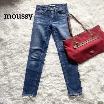 moussy 마우지 스키니 데님 GBLMVSKINNY 블루 23