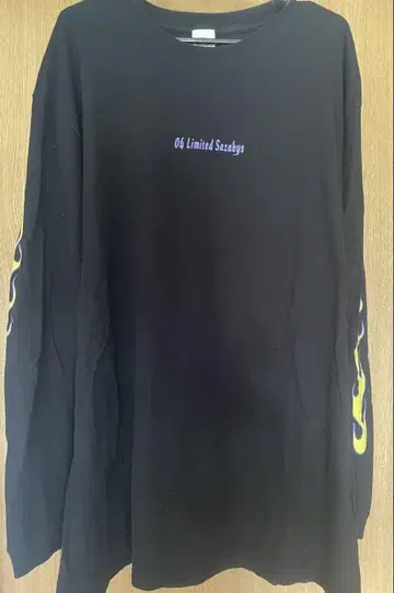 04 Limited Sazabys 롱 T 파이어 XL 사이즈 블랙