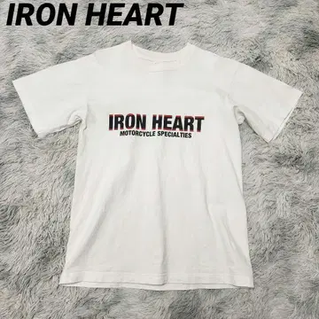 IRON HEART 아이언 하트 두꺼운 헤비 온스 티셔츠 흰색 화이트