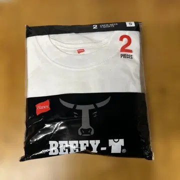 Hanes BEEFY-T 화이트 S 사이즈 티셔츠 2장 세트