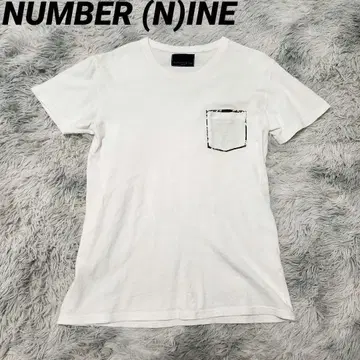 NUMBER (N)INE 넘버나인 포켓 티셔츠 화이트 화이트
