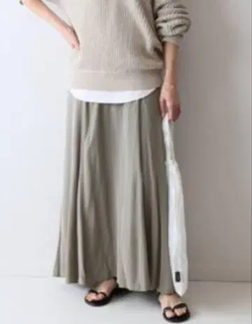 FRAMe WORK 절개 스커트 맥시 길이