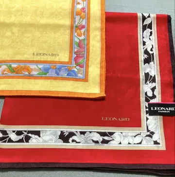 LEONARD 레오나르 손수건 2장 세트