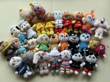 호빵맨 프리치 콩 봉제 인형 27개, 호빵맨 굿즈 가챠가챠