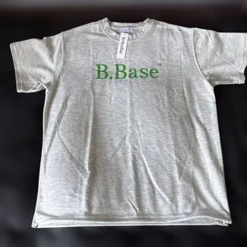 B.Base 그레이 티셔츠 로고