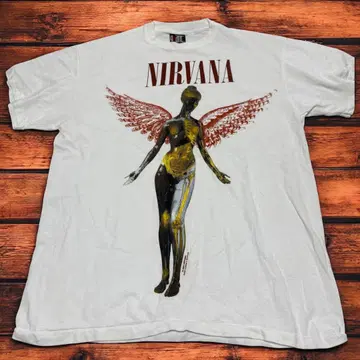 NIRVANA IN UTERO 그래픽 T 자이언트 사 L 사이즈