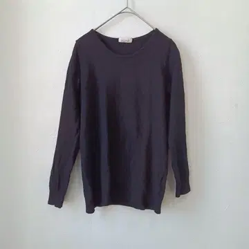 Mao made (마오 메이드) 블랙 롱 T 롱 슬리브 상의 구제 의류