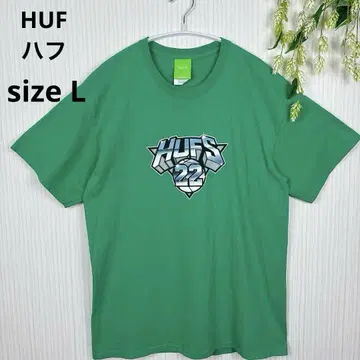 HUF HUF 그린 컬러 티셔츠 켈리 그린 남성용 L