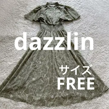 dazzlin 다즐린 백 리본 프린트 원피스
