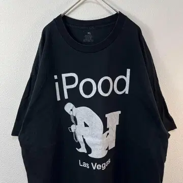 USA제 00s Y2K ipood 티셔츠 블랙