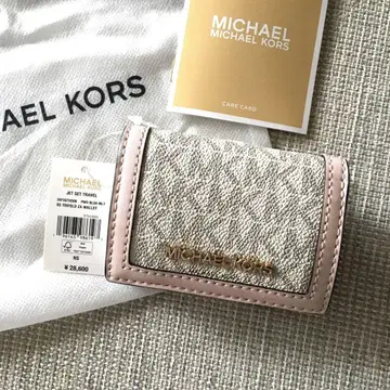 새상품 마이클코어스 MICHEAL KORS 3단 폴더형 지갑 핑크