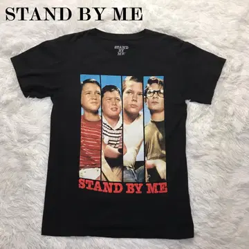 STAND BY ME 티셔츠 미국 청춘 영화 포스터 아트 블랙