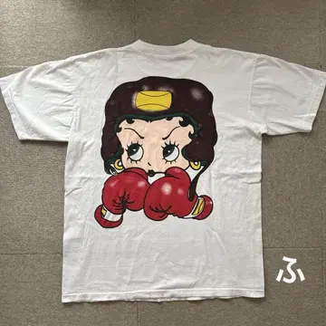 90s Betty Boop 베티 복서 티셔츠 싱글 스티치