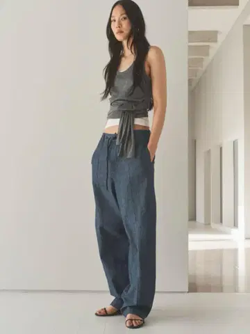 H&M 배기 와이드 팬츠 34 이번 시즌 완판