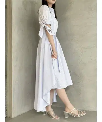 dazzlin [POLO BCS 콜라보] 헴 레이어드 셔츠 원피스