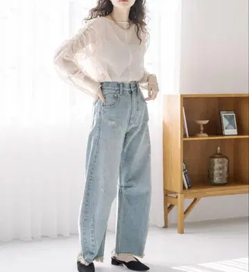 mystic 커브 데님 블루 1
