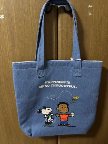 STARBUCKS 스누피 토트백 데님