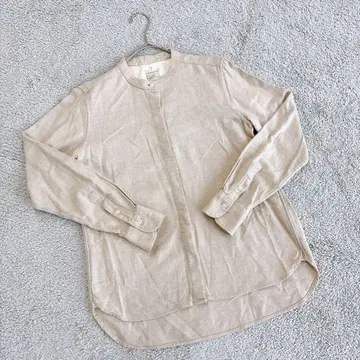 무인양품 MUJI 플란넬 셔츠 원피스 M 베이지