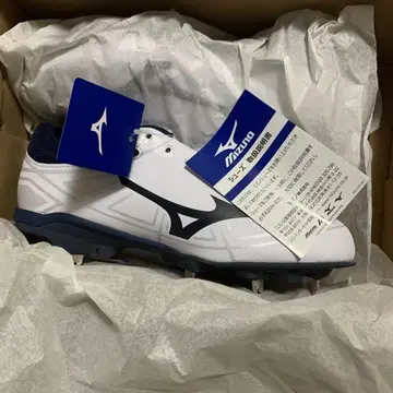 Mizuno 스파이크 슈즈 화이트/네이비 24.0cm