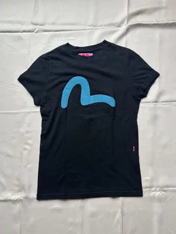 evisu 블랙 티셔츠 블루 evisu donna