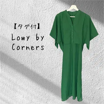 [택 포함] 미사용품 Lowy by Corners 케이프 롱 원피스
