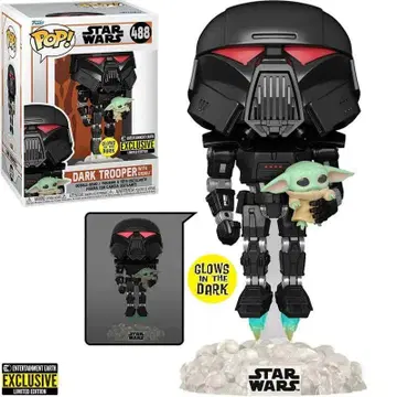 Funko Pop 스타 워즈 만달로리안 다크 트루퍼 / 글루