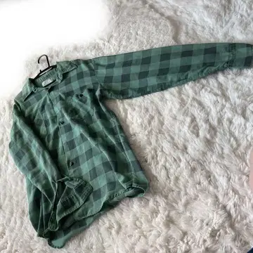 옴브레 체크 셔츠