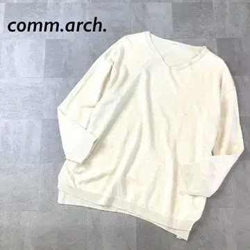 comm.arch 린넨 블렌드 니트 긴팔 라이트 베이지