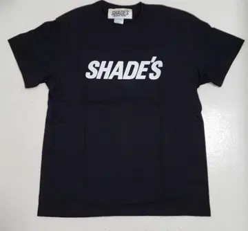 SHADE'S 셰이즈/전후 화이트 라메 프린트/블랙 티셔츠/데드스탁/XL