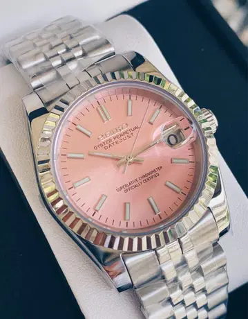 커스텀 36mm nh35 모드 핑크 다이얼