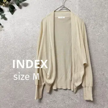INDEX 인덱스 얇은 소재 돌먼 슬리브 가디건 M 겉옷