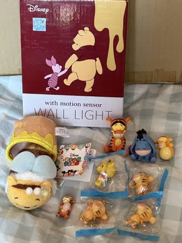 곰돌이 푸 미니 피규어 쯔무쯔무 봉제 인형 센서 라이트