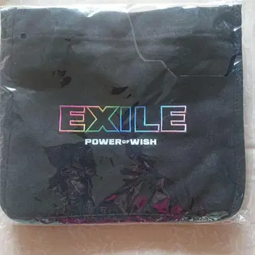 EXILE POWER OF WISH 블랙 파우치 런치 토트백