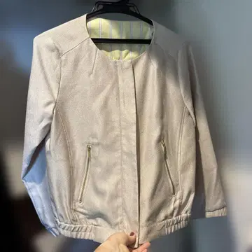 노카라 자켓 라이트 그레이