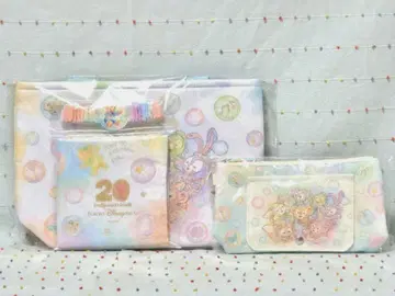 20주년 더피&프렌즈 수베니어 런치 케이스 손수건 캐리어