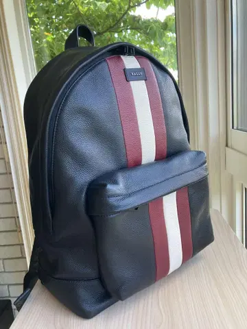 BALLY 가죽 백팩 블랙